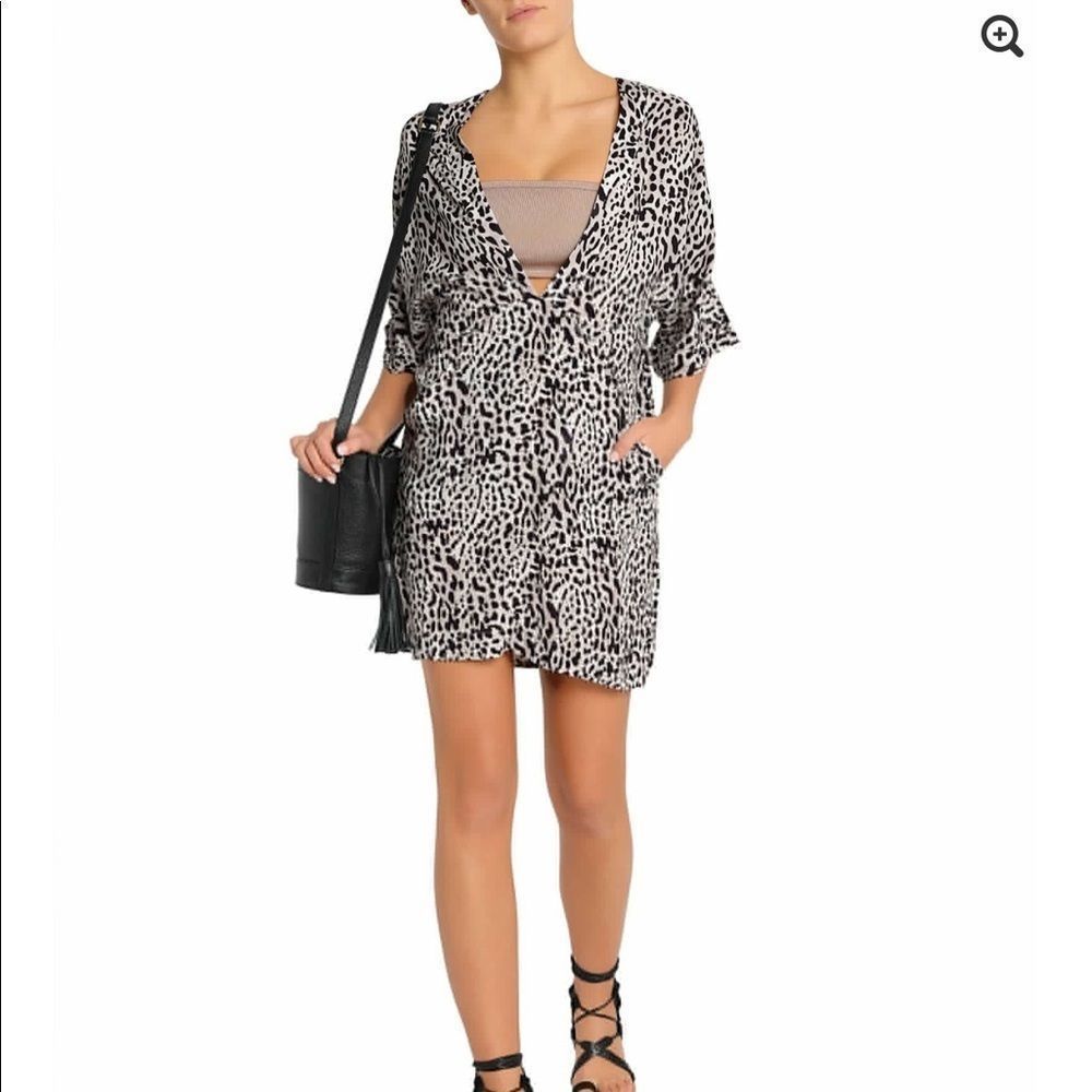 Leopard print cover up